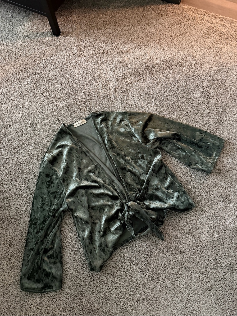 Molly Green Front Tie Blouse